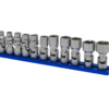 9 Pc. Universal Metric Socket Set, 6mm through 14mm on a Magrail