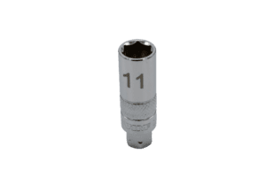 Deep Dual Drive 11mm socket, 1/4" square drive, 11mm Hex outer drive