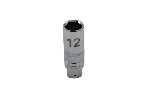 Deep Dual Drive 12mm socket, 1/4" square drive, 13mm Hex outer drive