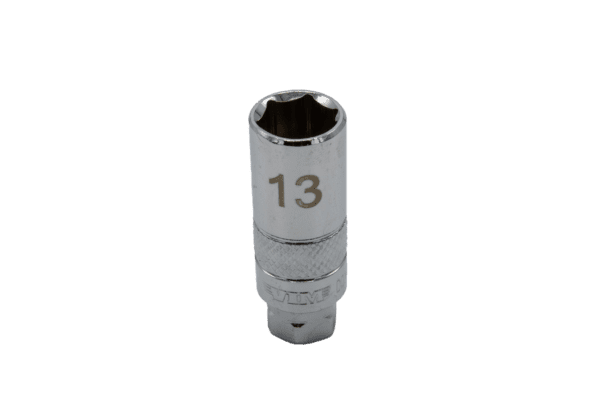 Deep Dual Drive 13mm socket, 1/4" square drive, 13mm Hex outer drive