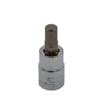 9mm Hex bit, Satin Chrome 3/8” sq.dr. bit holder