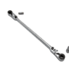 dual flex head 1/4" & 3/8" ratchet with removable drives