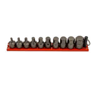 IMPACT Hex Driver Set, SAE 10 pc, Power or Hand Approved, 3/8"Sq. Drive