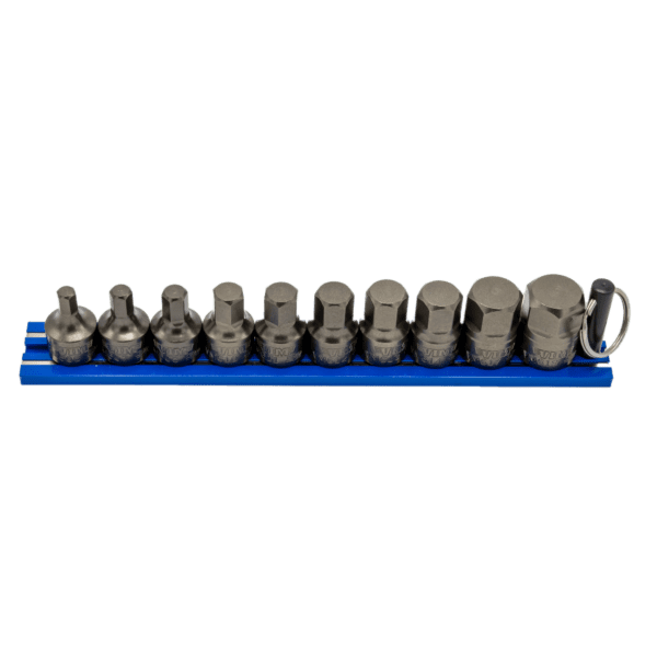 IMPACT Metric Hex Driver Set 10 pc, Power or Hand Approved, 3/8"Sq. Drive
