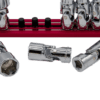 Vim Universal SAE Socket Set, 7 pc 1/4" thru 9/16", on red Magrail