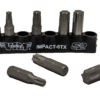 TORX, Impact Quality S2 Bit Set, 8 pc Bits 5/16" Hex bodies, 1.25"L, T25 thru T55 TORX