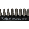TORX, Impact Quality S2 Bit Set, 8 pc Bits 5/16" Hex bodies, 1.25"L, T25 thru T55 TORX