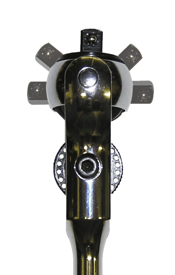 Roto-Lock Ratchet, 3/8″ sq.drive, head rotates 180 degrees and locks