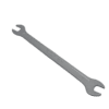 SAE Flat Thin Wrench, double open end, 3/8" x 7/16"