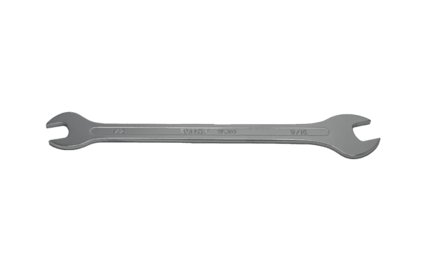 SAE Flat Thin Wrench, double open end, 1/2" x 9/16"