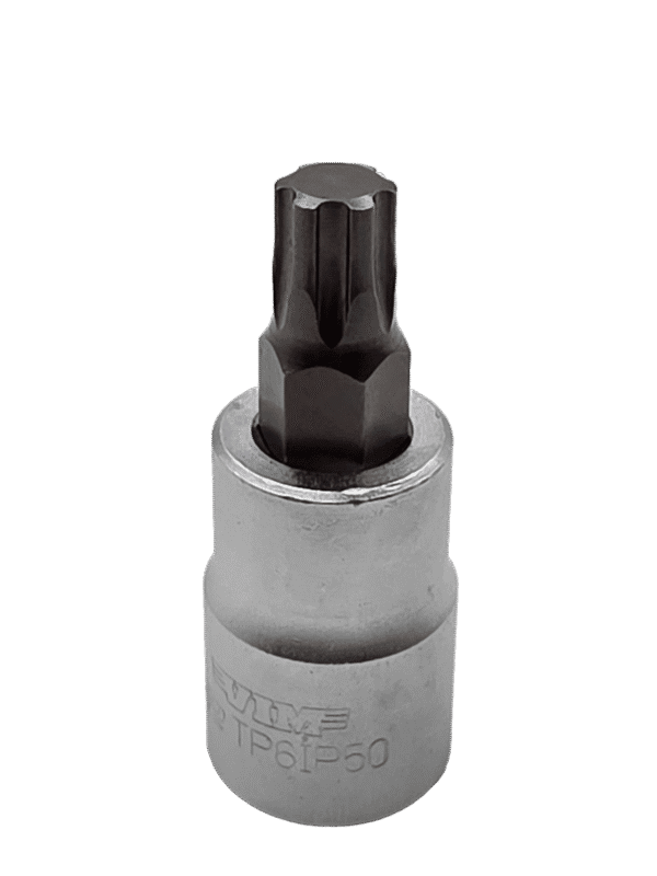 IP50 - 6 Point Torx Plus Bit, 3/8" Square Drive, satin chrome