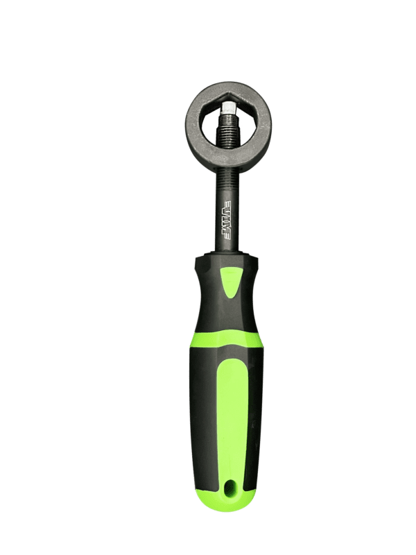 Punch/Chisel Holder with Green Ergonomic Handle