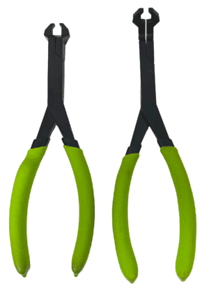 Push Pin Removal Pliers Set, includes V230straight and V231, 75 degree offset pliers