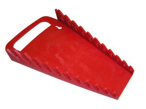 plastic wrench holder, red, holds 11