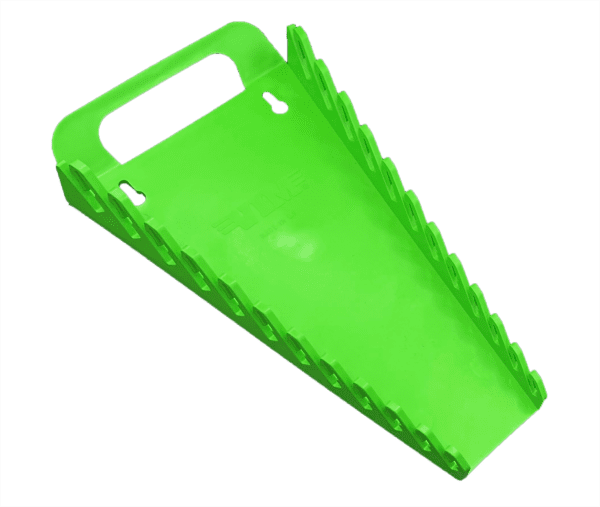 green plastic wrench holder, 12 slots