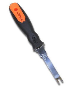 “U” Small Molding, Trim & Tack pry tool, s/steel blade, blaze/ blk