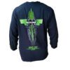 Black Long Sleeve VIM Shirt, Green Logo