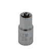 E8 TORX® socket, 1/4” square drive, satin chrome