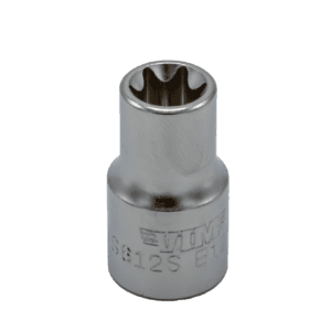 E12 TORX® socket, 3/8” square drive, satin chrome