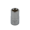 E14 TORX® socket, 3/8” square drive, satin chrome