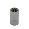 E16 TORX® socket, 3/8” square drive, satin chrome