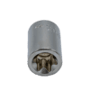 E20 TORX® socket, 1/2” square drive, satin chrome