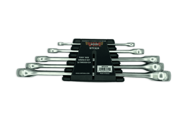 Torx Box Wrench Set, 5 pcs, polished chrome