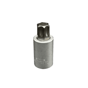 T70 Torx, Gun metal gray bit, Satin chrome 1/2" sq.dr. bit holder