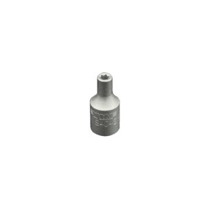 E4 Torx socket, 1/4” square drive, satin chrome