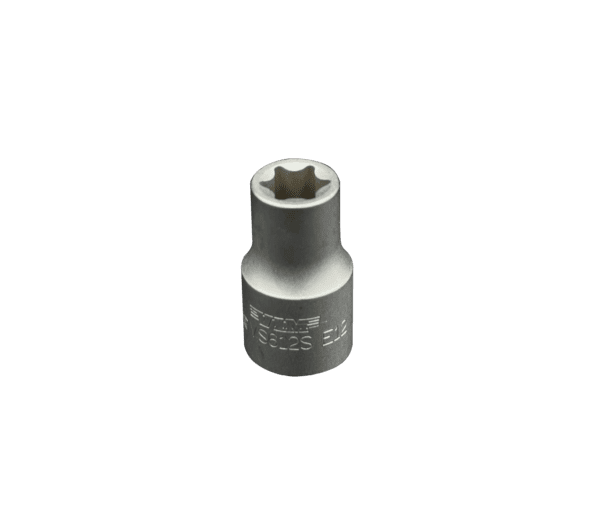 E12 Torx socket, 3/8” square drive, satin chrome