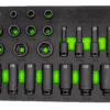22 Piece 3/8" Drive SAE Impact Socket Set • Master set includes shallow and deep sockets in sizes