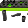 22 Piece 3/8" Drive SAE Impact Socket Set • Master set includes shallow and deep sockets in sizes