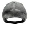 black vim hat with leather patch