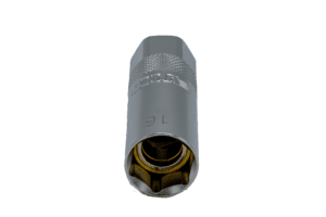 16MM MAGNETIC THIN WALL 6 POINT SPARK PLUG SOCKET - 3/8'' DR.