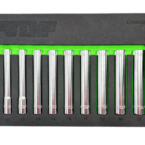 10 PC 3/8'' DR. EXTRA DEEP 6PT SOCKET SET (10 - 19MM)