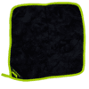 16'' X 16'' MAGNETIC MICROFIBER RAG - BLACK & GREEN