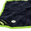 16'' X 16'' MAGNETIC MICROFIBER RAG - BLACK & GREEN