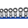 6 PC. 12PT NANO FLEX OFFSET RATCHETING ATTACHMENT SET - 3/8" DRIVE (14 - 19MM)