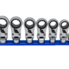 6 PC. 12PT NANO FLEX OFFSET RATCHETING ATTACHMENT SET - 3/8" DRIVE (14 - 19MM)