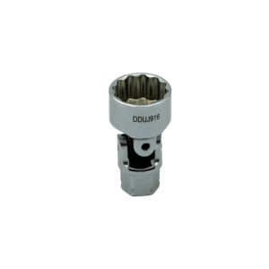 9/16" 12-PT DUAL DRIVE STUBBY UJ SAE SOCKET - 1/4'' X 11MM DR.