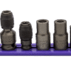 6 PC. IMPACT BIT HOLDER SET W/PURPLE MAGRAIL