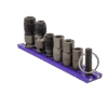 6 PC. IMPACT BIT HOLDER SET W/PURPLE MAGRAIL