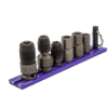 6 PC. IMPACT BIT HOLDER SET W/PURPLE MAGRAIL