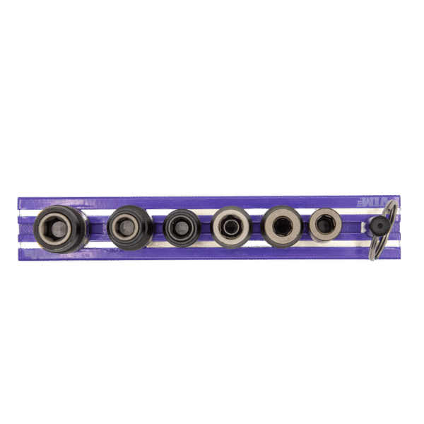6 PC. IMPACT BIT HOLDER SET W/PURPLE MAGRAIL