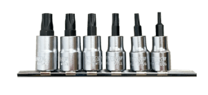 6 PC. MORTORQ SUPER DRIVER SET - 3/8'' DR. W/ 6'' METAL RAIL