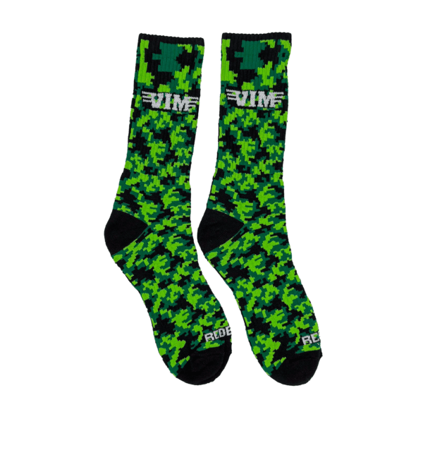 VIM GREEN DIGITAL CAMO BAMBOO CREW SOCK