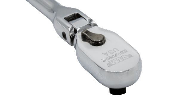 3/8'' DR. 12'' OAL. 90T FLEX HEAD RATCHET - USA MADE