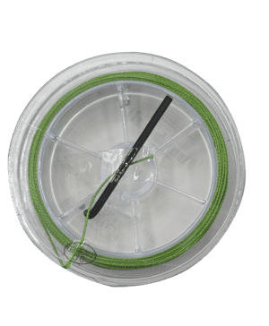 WAXED BRAIDED SILK ROLL - 65 FT. - GREEN