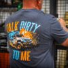 VIM TALK DIRTY TO ME T SHIRT - CHARCOAL