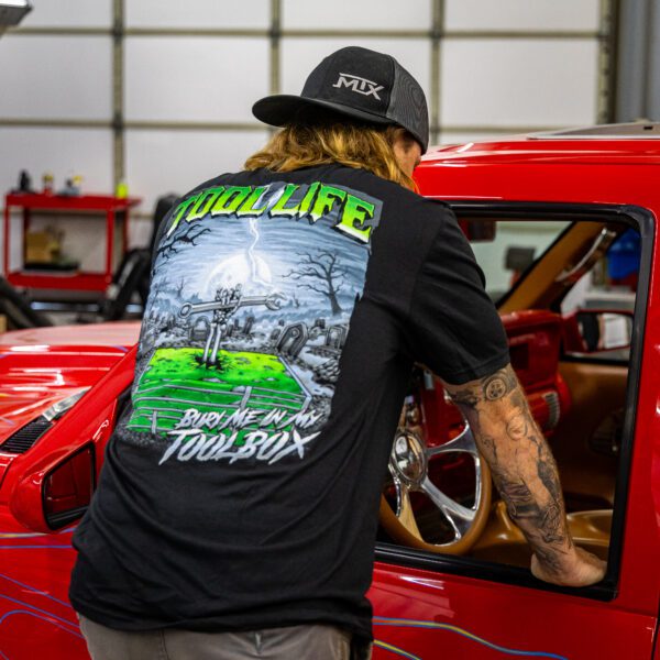 VIM BURY ME IN MY TOOL BOX T SHIRT - BLACK